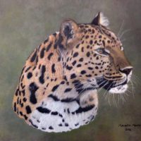 Leopard Portrait - Art in Oils