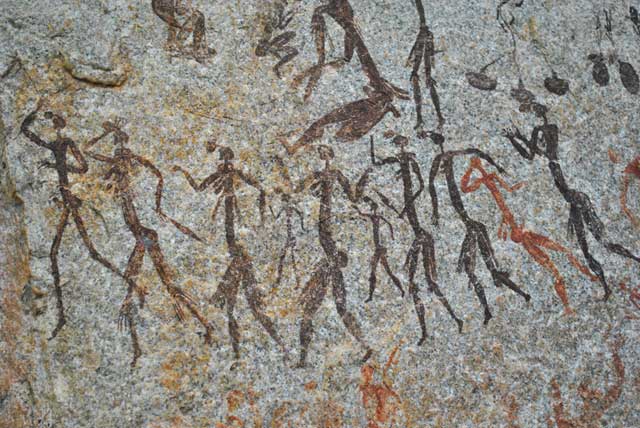 Bushman-Dancers-Rock-Painting-Wildmoz.com