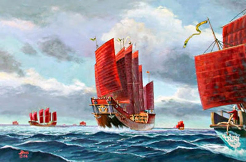 Zheng-He's-ships-artist's-impression-Wildmoz.com