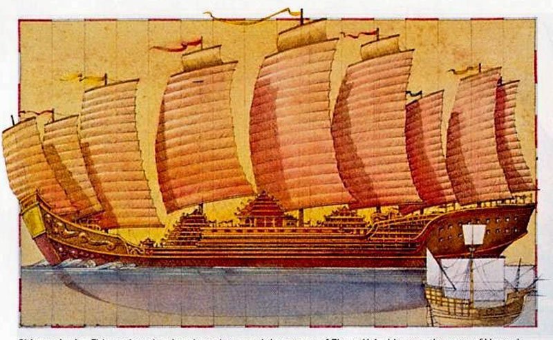 Zheng-He’s-ship-vs-Vasco-De-Gama’s-Ship-Wildmoz.com